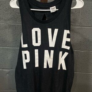 PINK Victoria's Secret Black Tank Top